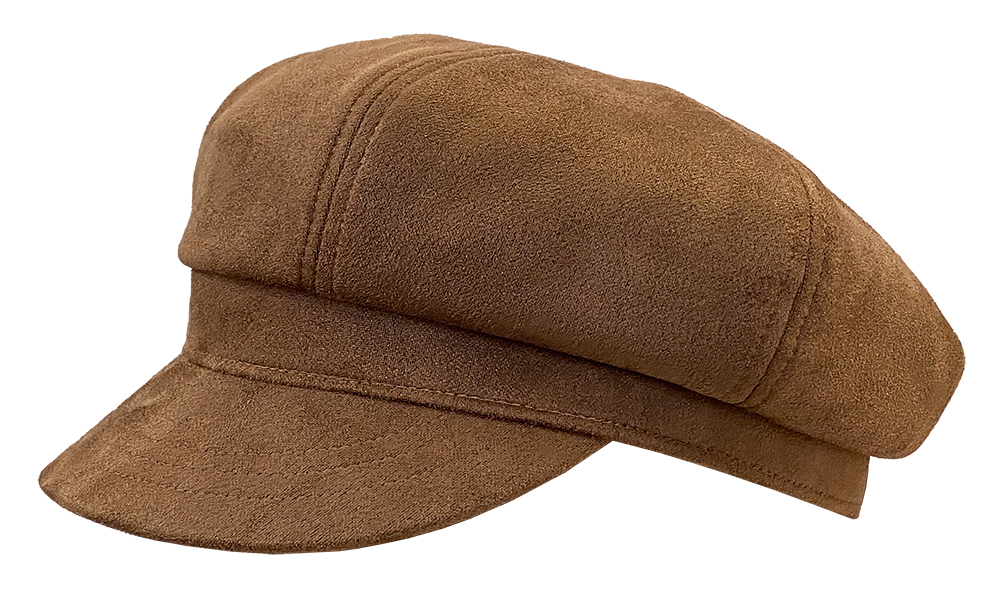 Mod Days Faux Suede Cabby Cap - Fashion Hats & Caps